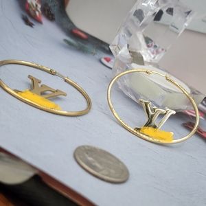 Stainless steel hoops fashion style gold color